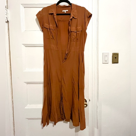 Madewell Broadway & Broome Sleeveless Button Down Collared Dress - Picture 3 of 3